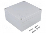 Enclosure: multipurpose | X: 120mm | Y: 120mm | Z: 60mm | 1554 | ABS | grey