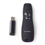 Gembird WP-L-12 Wireless USB Presenter with laser pointer / black