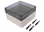 Enclosure: multipurpose | X: 180mm | Y: 182mm | Z: 110mm | TK PS | grey