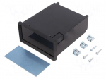 Enclosure: panel | X: 96mm | Y: 120mm | Z: 48mm | ABS | black | DIN: 43700