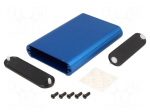 Enclosure: with panel | 1455 | X: 72mm | Y: 100mm | Z: 19mm | aluminium