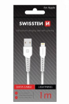 Cable swissten  Swissten Basic Fast Charge 3A Lightning (MD818ZM/A) Datu un Uzlādes Kabelis 1m Balts
