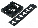 DIN rail mounting bracket | black