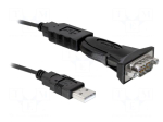 USB to RS232 converter | 0.8m | black | USB 1.1,USB 2.0