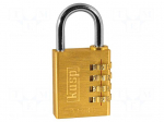 Padlock | brass | 4 digit code,possibility of code changing