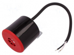 Sound transducer: piezo alarm | 90&divide;250VAC | Sound level: 110dB