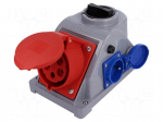 Connector: AC supply 3-phase | socket | female | 32A | 400VAC | IP44