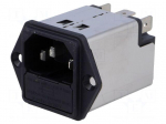 Connector: AC supply | socket | male | 4A | 250VAC | IEC 60320 | 1.6mH