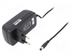 Power supply: switched-mode | volatage source | 12VDC | 2A | 24W | 86%