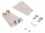 Plug housing | PIN: 50 | shielded | Locking: latch | Mat: steel | angled