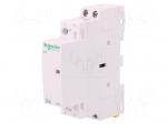 Contactor: 2-pole installation | NO x2 | 230&divide;240VAC | 20A | DIN | ICT