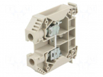 Splice terminal: rail | 16mm2 | ways: 1 | terminals: 2 | beige | wemid