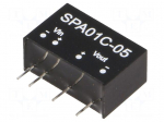 Converter: DC/DC | 1W | Uin: 36&divide;75V | 5VDC | Iout: 20&divide;200mA | SIP6 | 3g