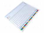 File dividers numbered | Label symbol: 1-20