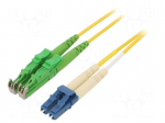 Fiber patch cord | OS2 | LC/UPC,LSH/APC | 2m | 9/125um | LSZH | yellow