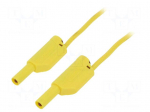 Test lead | 32A | banana plug 4mm,both sides | Len: 1.5m | yellow