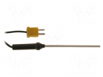 Probe: K-type temperature | -50&divide;300&deg;C | Probe l: 3mm | Accur: &plusmn;2.5&deg;C