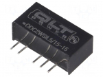 Converter: DC/DC | 2W | Uin: 4.5&divide;5.5VDC | Uout: 15VDC | Uout2: -15VDC