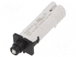 Circuit breaker | Urated: 240VAC | 48VDC | 10A | SPST | Poles: 1 | SNAP-IN
