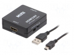 Converter | Full HD 1080p | Input: HDMI socket,USB B mini socket