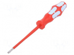 Screwdriver: insulated | slot | 4x0.8mm | Blade length: 100mm