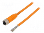 Cable: for sensors/automation | M12 | PIN: 4 | straight | 10m | plug