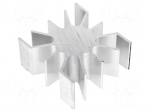 Heatsink | LED | L: 51.5mm | W: 51mm | &Oslash;: 26mm | H: 25mm
