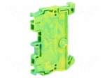 Splice terminal: rail | ST | 800V | spring clamp | yellow-green | 31A