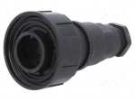 Connector: circular | plug | male | PIN: 12 | w/o contacts | IP68 | 6&divide;8mm