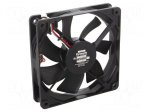 Fan: DC | axial | 12VDC | 120x120x25mm | 114m3/h | 30dBA | ball | 1900rpm