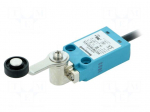 Limit switch | lever R 40mm, plastic roller &Oslash;18mm | NO + NC | 10A
