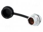 Connector: circular | socket | male | PIN: 9 | IP67 | SF12 | 3A | 125V