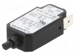 Circuit breaker | Urated: 240VAC | 48VDC | 1A | SPST | Poles: 1 | DROP-IN