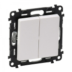 2-GANG 2 WAY SWITCH WHITE VALENA LIFE