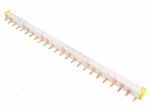 Busbar | Poles: 4 | Urated: 415V | 100A | No.of mod: 24 | Uinsul: 500V