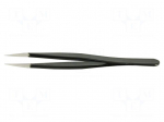 Tweezers | Blade tip shape: sharp | Tweezers len: 120mm | ESD