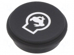 Button | round | &Oslash;21mm | black | 09