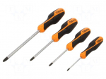 Screwdriver: universal-set | Pozidriv&reg; | PZ0,PZ1,PZ2,PZ3 | BETAGRIP