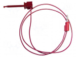 Test leads | 5A | clip-on hook probe,banana plug 4mm | Urated: 300V