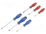 Screwdriver: universal-set | Phillips,slot | 6pcs.