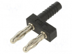 Laboratory connector: 4mm banana | stackable safety shunt | 32A
