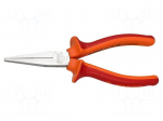 Pliers | insulated,flat | carbon steel | 160mm | 472/1VDEBI