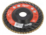 Flap grinding wheels | &Oslash;: 125mm | Granularity: 60 | 22.22mm