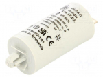 Capacitor: polypropylene | motors, run | 2uF | 425VAC | &Oslash;28x55mm | &plusmn;5%