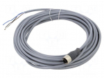 Cable: for sensors/automation | M12 | PIN: 4 | straight | 10m | plug