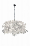 Trio Leavy piekarama lampa 70 cm 4xE14 white brushed steel R10464001 4017807299564