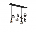 Trio Lumina piekarama lampa 8-pc E14 matt black brushed steel 317000832 4017807542301