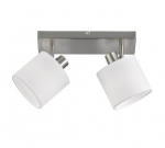 Trio Tommy spotlight 2-pc E14 brushed steel/white gaismeklis R80332001 4017807388930