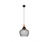 Trio-Lighting Valeria  35 cm E27 matt black piekaramā lampa