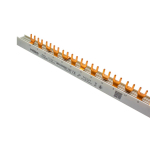 MCB busbar 16mm2, 3P+N (L1NL2NL3N) phase, fork type, 1m, 54 modules